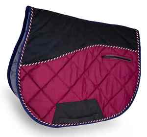 Almohadillas de montura western de doma clásica 100% hechas a mano de alta calidad para equitación estilo inglés, forradas con algodón y tela. - Product Image 4