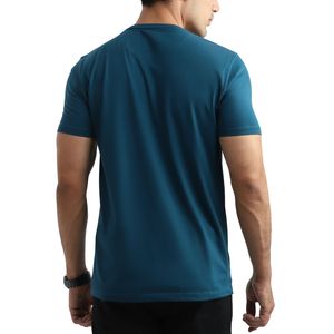 เสื้อยืดผู้ชายผ้าฝ้ายตาข่ายแห้งเร็ว 100% 220 กรัม เป็นมิตรกับสิ่งแวดล้อม ระบายอากาศได้ดี เหมาะสำหรับฤดูร้อน แบบเรียบง่าย สั่งทำได้ ทรงหลวม ราคาโรงงาน ขายส่ง - Product Image 4
