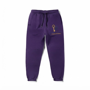 Pantalon de jogging streetwear pour homme, coupe décontractée, mélange de coton, logo brodé personnalisé, vente en gros - Product Image 6