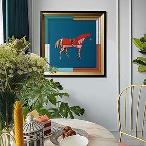 ภาพพิมพ์ผ้าไหมสไตล์แกลเลอรี่วินเทจคุณภาพสูงกรอบศิลปะติดผนังแบบยุโรป - Product Image 6