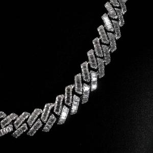 Collier chaîne tennis en argent sterling 925 fait main avec moissanite taille brillant, aspect diamant de qualité supérieure, bijoux raffinés - Product Image 1