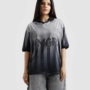 T-shirt unisexe en coton 100% de haute qualité, coupe classique, col montant, impression par sublimation, personnalisable pour logo - Product Image 3