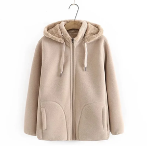 2023 Thicken Winter <b>Sweatshirts</b> Hoodies Jacket Women Polar <b>Fleece</b> Coats Zipper-up Casual Tops Middle-age Female Warm Overcoat - - Product Image 1