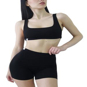 Conjunto Deportivo Informal de 2 Piezas para Mujer, Ropa de Yoga, Top Corto + Sujetador Deportivo, Leggings Elásticos de Cintura Alta, Conjuntos Deportivos para Gimnasio - Product Image 1