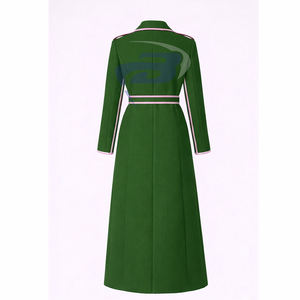 Alfa |   Kapa |   Abrigo de Lana Alpha Sorority de Alta Calidad para Mujer, Gabardina con Cinturón, Abrigo Largo de Lana Estilo Universitario, para Miembros de la Hermandad AKA - Product Image 2