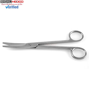 กรรไกรผ่าตัดคุณภาพพรีเมียม ปลายโค้งมน ทำจากสแตนเลส ขนาด 17.15 ซม. ใช้ซ้ำได้ แบบใช้มือ - Product Image 1