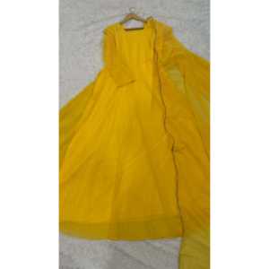 Magnifique robe Anarkali et dupatta pour les fêtes, autres accessoires ethniques - Product Image 1