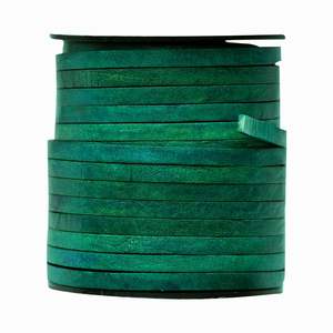 Cordons en cuir véritable fabriqués en Inde, très demandés, durables, robustes, épais, plats, multicolores, pour l'exportation en gros. - Product Image 1