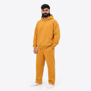 Ensemble de survêtements oversize en molleton épais, style streetwear, vente en gros, prêt pour la fabrication en usine - Product Image 2