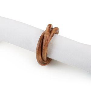 Modern Luxury Wooden Napkin Rings Multifunction Design for Daily Use Wedding <b>Party</b> <b>Tables</b> Natural Finish Eco-Friendly Durable - Product Image 1