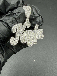 Moissanite <b>King</b> Pendant Iced Out <b>Crown</b> Heart Custom Name Jewelry Hip Hop Luxury Statement Necklace for Men - Product Image 3