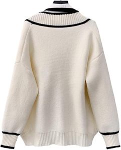 Cárdigan transpirable de secado rápido con cuello en V para hombre, suéter deportivo de punto a rayas para un estilo de vida activo y viajes - Product Image 6