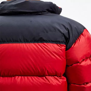 Chaqueta de Nylon Personalizada para Hombre, Estilo Urbano, con Cuello Alto, Cierre de Cremallera con Logotipo Frontal, Tela de Lona para la Moda de Invierno - Product Image 4