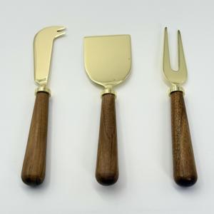 Juego de Quesos en Oferta, para Uso en la Cocina, con Cubiertos de Madera, Juego de Quesos de Acero Inoxidable para Fiestas, Hogar, Hotel y Restaurante - Product Image 1
