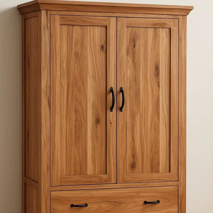 ตู้เสื้อผ้าไม้แบบโมเดิร์น ตู้เก็บเสื้อผ้าแบบรวม ตู้เสื้อผ้าสำหรับห้องนอนที่ทนทาน - Product Image 1