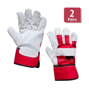 Gants de travail en cuir de vachette de qualité supérieure, protection industrielle des mains, gants durables pour le jardinage domestique - Product Image 4