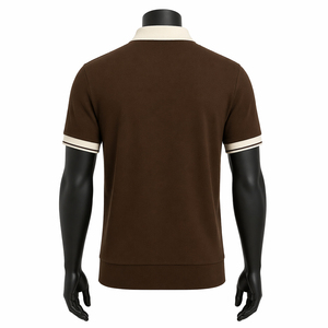 Camisa de Lona Transpirable para Hombre, Manga Corta, Tallas Grandes, con Logotipo Impreso, Estilo Urbano, Algodón y Poliéster, Servicio OEM Personalizado - Product Image 5