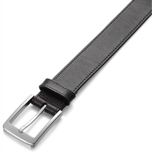 Ceinture pour homme en cuir véritable réglable, style habillé, design de créateur, avec boucle automatique, prix usine - Product Image 6