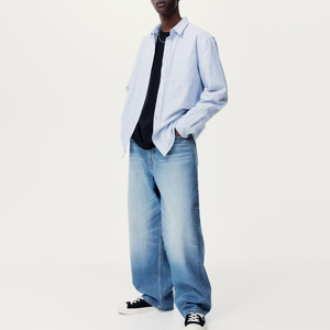 Men's Baggy <b>Soft</b> <b>Jeans</b> Wholesale Stretchable Durable All Season Style Comfortable to Wear Breathable Washed Print Woven - Product Image 5