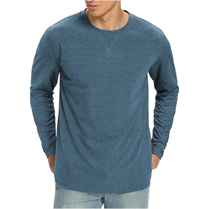 Vêtements décontractés polyvalents, matière respirante, design élégant, confort durable, t-shirt à manches longues pour hommes, doux et confortable, pour hommes - Product Image 3
