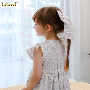 เดรสลายดอกไม้ปักโบว์และประดับดอกไม้3D-DR4454 - Product Image 6