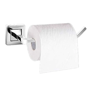 Porte-papier toilette mural carré moderne en acier inoxydable pour salle de bain - Product Image 1