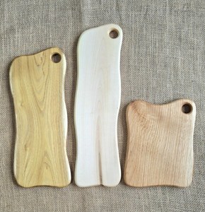 UO Creative Design Irregular Shape Solid <b>Black</b> Walnut Wood Cutting Serving Chopping <b>Board</b> with Handle for Steak Meat Charcuterie - Product Image 4