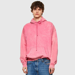 Sweat-shirt à capuche surdimensionné pour homme, en coton 100% écologique, respirant, avec poche, en tissu éponge français, pour l'hiver, vêtements décontractés - Product Image 2