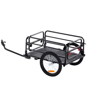 Carrello per biciclette resistente 160 libbre capacità di carico pieghevole compatto a sgancio rapido universale 16 \ "rimorchio Cargo - Product Image 1