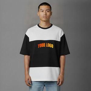 เสื้อยืดผู้ชายทรงหลวมคุณภาพพรีเมียม 2 สี ผ้าฝ้าย 100% 210 กรัม แขนสั้น สวมใส่สบายทุกวัน สไตล์ฮิปฮอป - Product Image 4