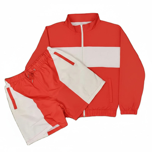 Conjunto de Chaqueta Corta Cortavientos con Logotipo Personalizado, Chaqueta Cortavientos de Nailon y Poliéster con Cierre de Cremallera - Product Image 6