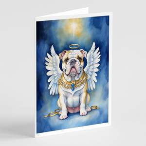 Lunatique A7 Taille 5x7 Cartes de Note Blank Pack de 8 Bulldog Anglais Mon Ange Cartes de Voeux avec Enveloppes - Product Image 1
