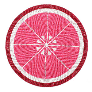 Handcrafted round <b>Beaded</b> <b>Placemats</b> for Dining Table for Wedding Christmas Decoration Family Gatherings and Parties - Product Image 1