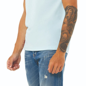 Camiseta de Punto Sólida para Hombre, Manga Corta, Cuello Redondo, Ropa Deportiva, Fitness, Venta al Por Mayor, Personalizable, Transpirable, Secado Rápido, 100% - Product Image 6