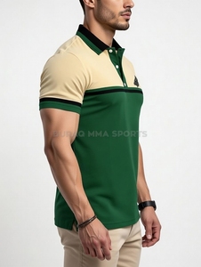 Camisa de Golf para Hombre, Ecológica, con Estampado Digital, Manga Corta, Cierre de Botones, con Logotipo Bordado Personalizado - Product Image 4