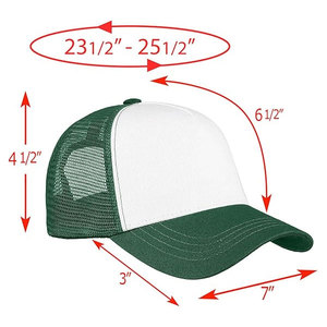 Casquette Trucker Classique en Mousse, Casquette d'Été en Maille avec Cordon, Casquette Unie Bicolore Vierge pour Hommes et Femmes, Sangle Réglable, Légère, Unisexe - Product Image 5