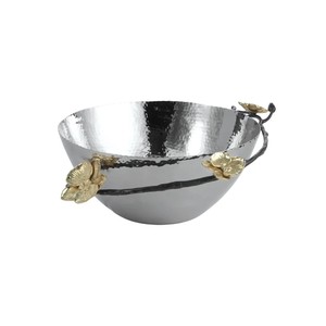 Elegant Handcrafted Modern Luxury Eco-Friendly Customizable Metal Bowl Stainless Steel <b>Dinnerware</b> Serving Bowl Home Hotel - Product Image 5