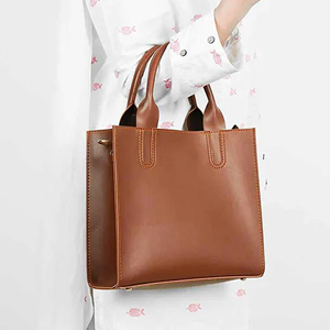 Sac fourre-tout pour ordinateur portable en cuir véritable de haute qualité, élégant, pour femmes, couleur rouge vin, fermeture éclair, 13,3'', multi-compartiments - Product Image 3