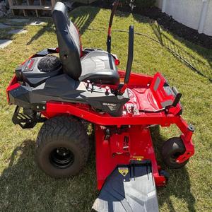 Red Zero Turn Lawn Mower Ride on Grass <b>Cutter</b> Seat Mounted Handle Remote Control for Garden Farm - Product Image 6