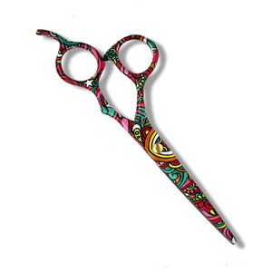 Ciseaux de coiffure professionnels de qualité supérieure de 6 pouces, ciseaux de barbier élégants pour salon de coiffure avec ciseaux à doigts réglables - Product Image 3