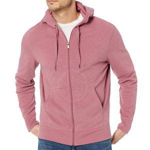 Sweat à capuche zippé pour homme, tissu léger, coupe confortable, design basique élégant, parfait pour un usage quotidien - Product Image 2