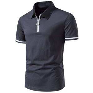 Polo de golf ligero para hombre con media cremallera, manga corta, transpirable, ropa deportiva, camisetas para hombre - Product Image 5