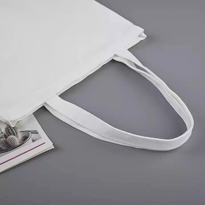100% Natural Cotton <b>Canvas</b> Lady Vintage Fashion Tote Bag Heavy Duty Reusable <b>Shopper</b> Custom Print OEM Bulk Promotional Eco Bag - Product Image 4
