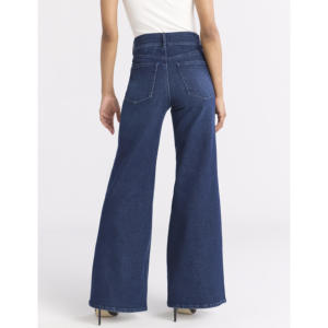 Pantalones Anchos de Mezclilla para Mujer, de Alta Calidad, Cintura Alta, Estilo Vintage, Lavado Azul - Product Image 5