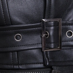 Veste en cuir de mouton vintage pour homme, style course, avec logo personnalisé, fermetures éclair, réversible, respirante, hiver, service OEM disponible - Product Image 6
