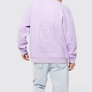 Sudadera de Manga Larga con Cuello Redondo, Transpirable, para Hombre, Talla Grande, Hecha de Algodón, Sudadera Básica al por Mayor para Hombre, Talla Grande - Product Image 3