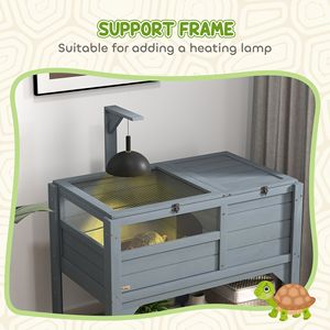 Habitat di tartaruga interna grigia con protezione dalle intemperie e accessorio regalo per mobili da esterno - Product Image 5
