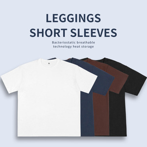 T-shirts décontractés en coton 100% tricoté 220 g/m², impression de logo personnalisée, haute qualité pour hommes, vente en gros - Product Image 4