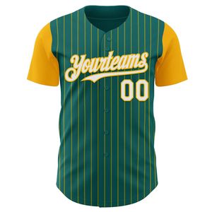 Custom Baseball Uniform Jersey Crew Neck Short Sleeves Button-<b>Down</b> Collar Sublimated Printed Design 100% Polyester Breathable - Product Image 4