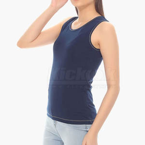 Camisetas sin Mangas Casuales para Mujer de Talla Grande con Diseño Único, Transpirables, Ecológicas, de Secado Rápido, 100% Algodón, para Gimnasio y Ejercicio, con Logotipo Personalizado - Product Image 2